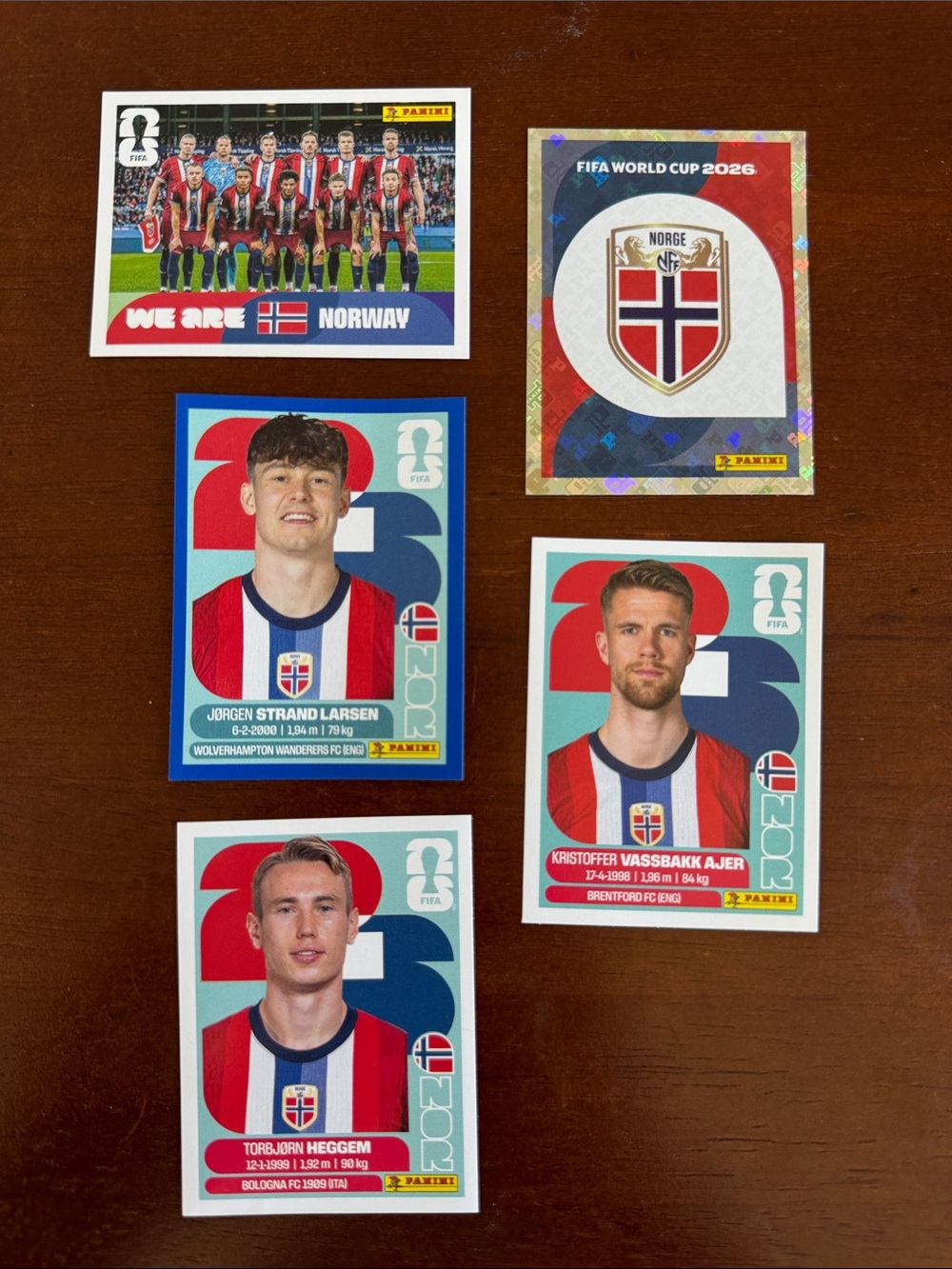 Panini 2026 FIFA World Cup Norway National Team Stickers